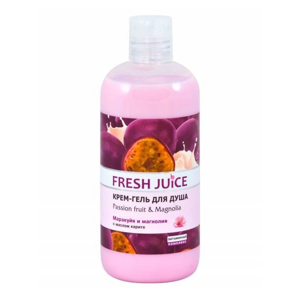 "Fresh Juice" крем-гель для душа "Маракуйя и магнолия" 400мл.